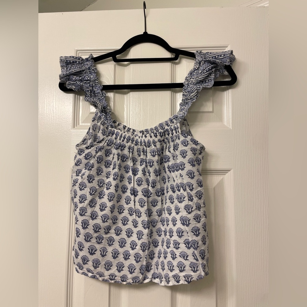 Cleobella Ruffled Cami Pajama Set in Hydrangea - Picture 7 of 15